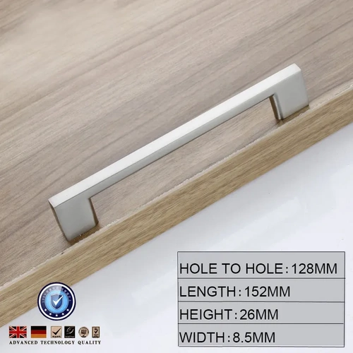 Brushed Nickel Kitchen Door Cabinet Drawer Handle Pulls