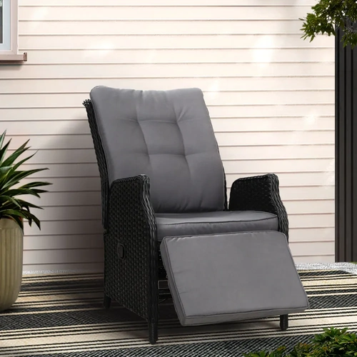 Recliner Chair Sun lounge Setting Outdoor Furniture Patio Wicker Sofa
