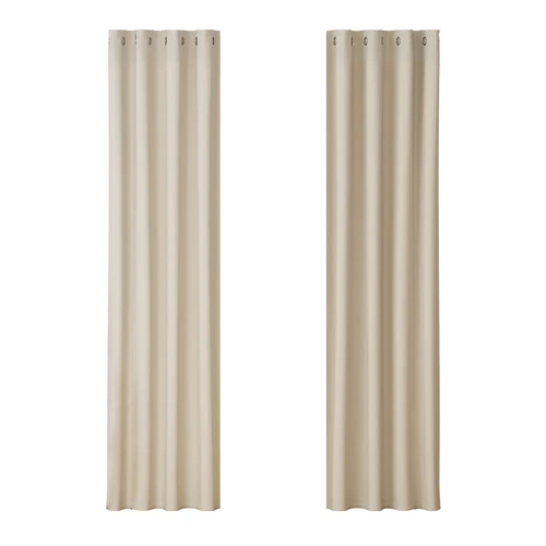 2 x Blockout Curtains Blackout Window Curtain Eyelet