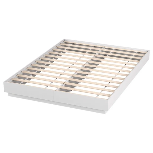 Bed Frame with 16Colour Led Light Wooden Platform Bed Base DAYGLOW