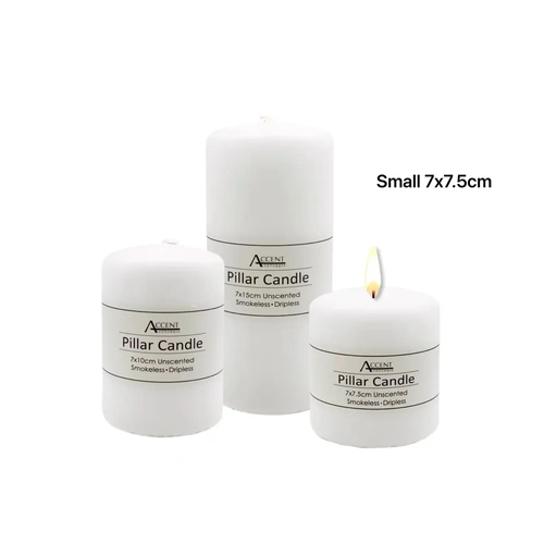Bulk Unscented Pillar Candle