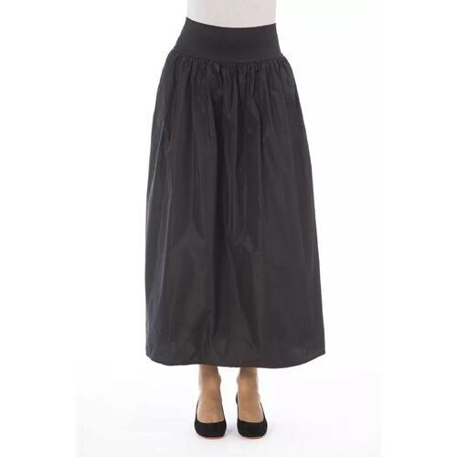 Alpha Studio Women's Brown Polyester Skirt