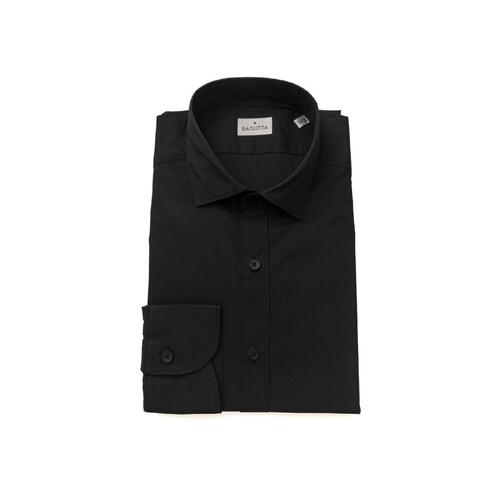 Bagutta Men's Black Cotton Shirt