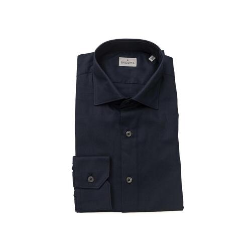 Bagutta Men's Blue Cotton Shirt