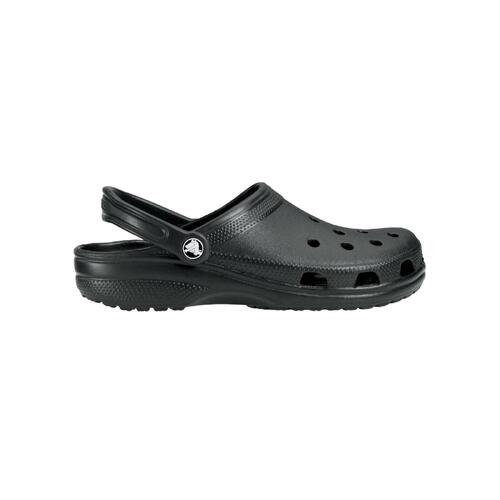 Crocs Lightweight Slip-On Clogs with Customizable Charms in Black