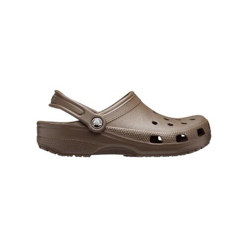 Crocs Lightweight Slip-On Clogs with Customizable Charm Options in Chocolate