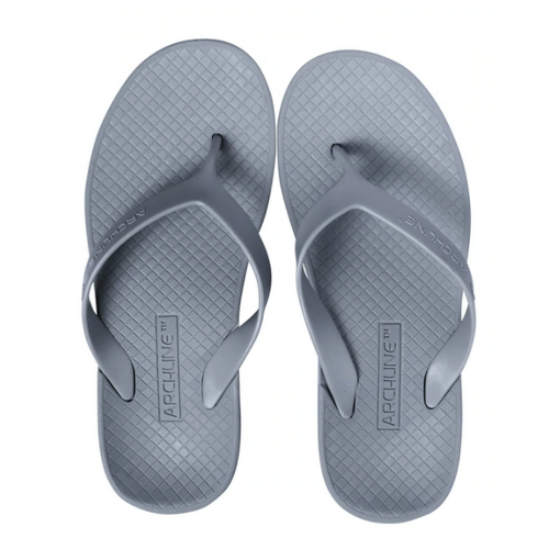 ARCHLINE Orthotic Flip Flops Thongs Arch Support Shoes Footwear - Grey