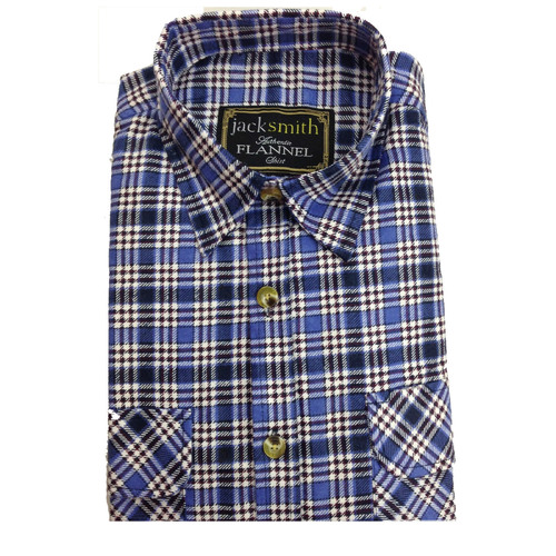 Mens FLANNELETTE SHIRT Check 100% COTTON Flannel Vintage Long Sleeve