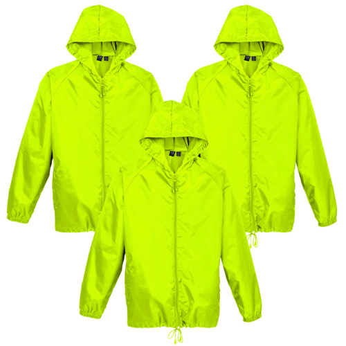 3x Adult Plus Size Spray Jacket Hike Rain Hi Vis Poncho Waterproof