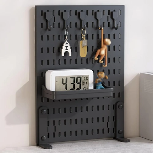 CARLA HOME Desk Pegboard Organizer Kit with Hooks, Tray & Mount Ideal for Office, Gaming Setup & Home Workspace Organization