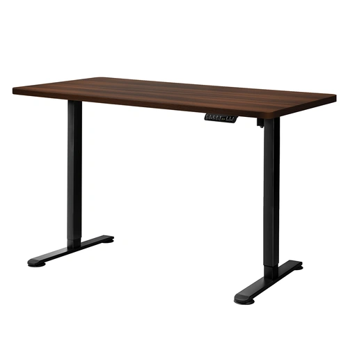 Motorised Standing Desk Adjustable 140cm Walnut 1000 x 1MM