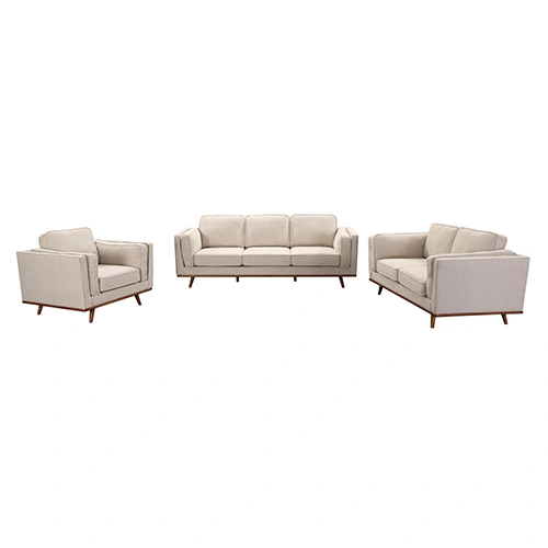 3+2+1 Seater Sofa Fabric Lounge Set for Living Room Couch with Wooden Frame