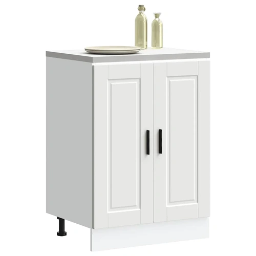 Kitchen Base Cabinet Porto White Engineered Wood