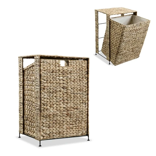 Laundry Basket 44x34x64cm Water Hyacinth
