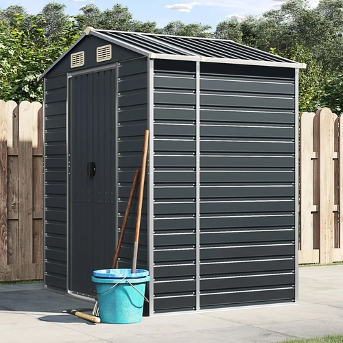 Garden Shed Anthracite Galvanised Steel