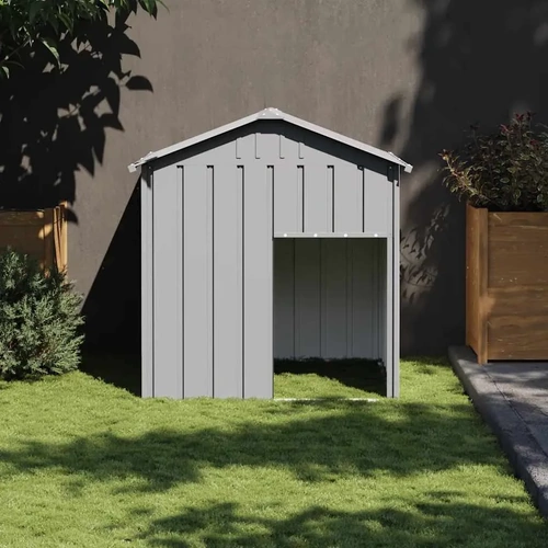 Dog House with Roof Galvanised Steel