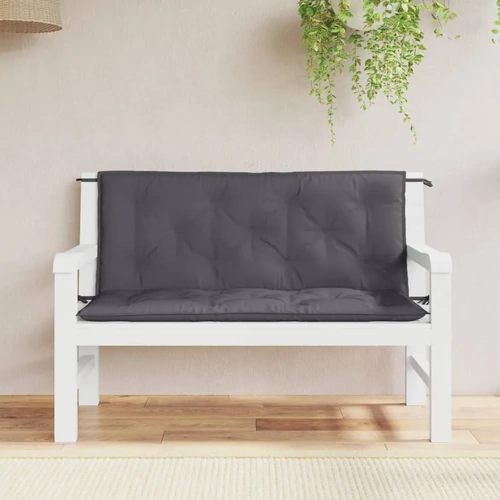 Garden Bench Cushions Anthracite Oxford Fabric