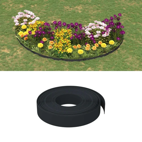 Garden Edgings Black 10 cm Polyethylene