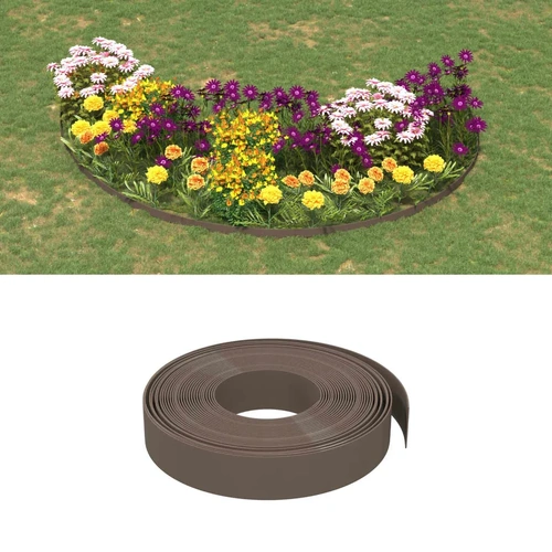Garden Edgings Brown 10 cm Polyethylene