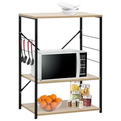 Microwave Cabinet and Oak Engineered Wood