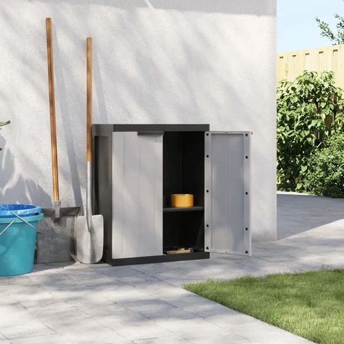 Outdoor Storage Cabinet Grey and PP