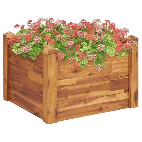 Garden Raised Bed Solid Acacia Wood