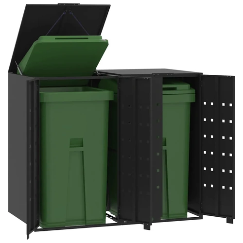 Wheelie Bin Storage for 2 Bins Steel