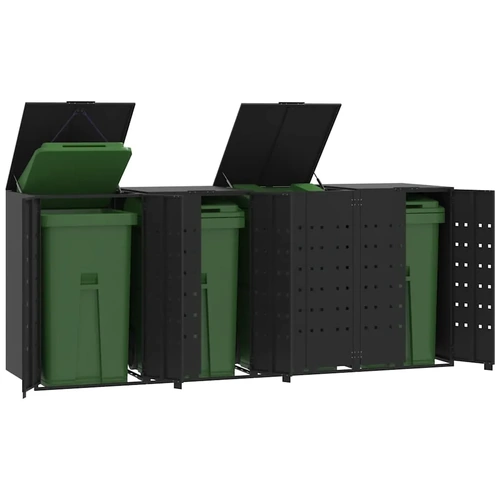 Wheelie Bin Storage for 4 Bins Steel