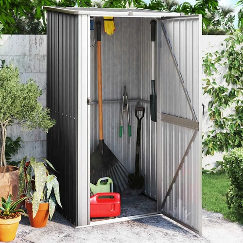 Garden Shed Anthracite Galvanised Steel