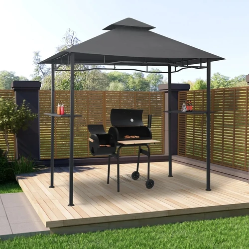 BBQ Gazebo Anthracite Steel