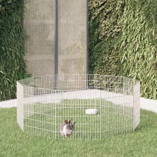 Free Range Animal Enclosure 10-Panel Galvanised Iron