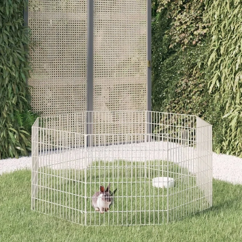 Free Range Animal Enclosure 8-Panel Galvanised Iron