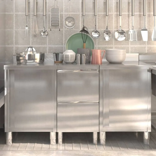 Commercial Kitchen Cabinets 3 Piece Stainless Steel