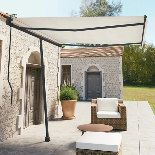 Awning Post Set Anthracite Iron