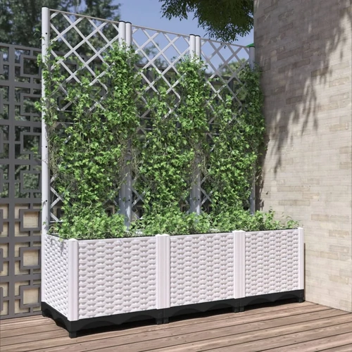 Garden Planter with Trellis PP