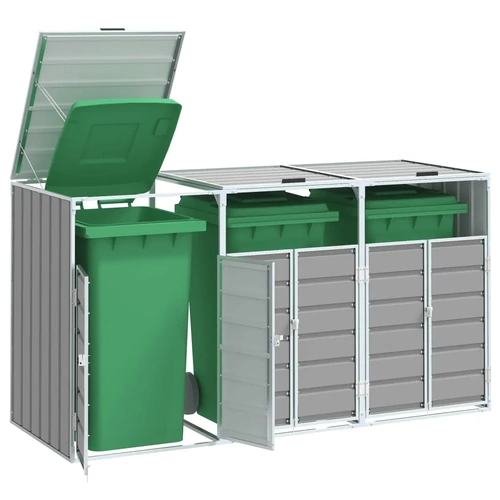 Wheelie Bin Storage Triple Bins Steel