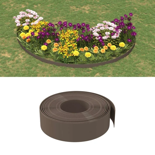 Garden Edging Brown Polyethylene