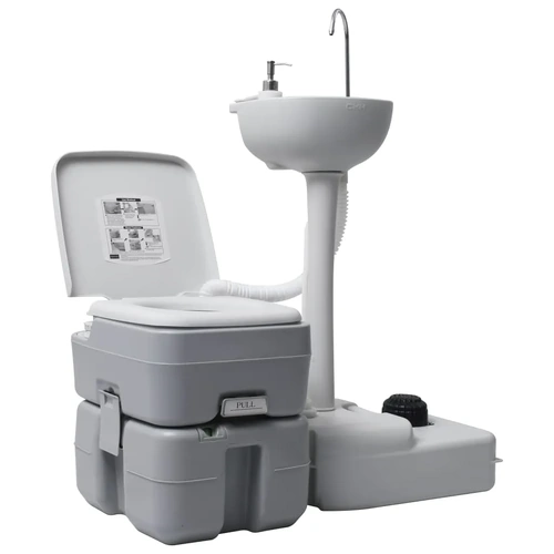 Portable Camping Toilet Hand Wash Stand Set