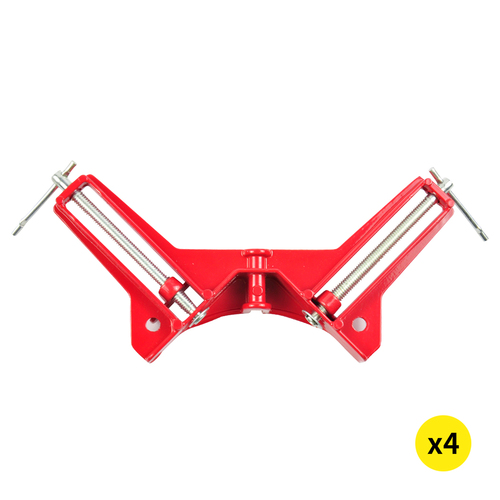 4-Piece Corner Clamp 90 Degree Right Angle Outside Vise Frame Holder Timber Work