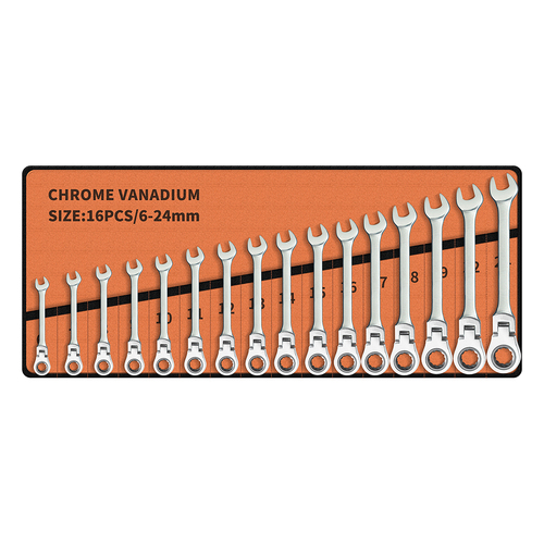  16 PCS Ratchet Spanner Set