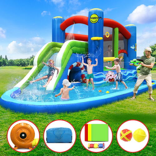 Inflatable Water Jumping Castle Bouncer Kid Toy Windsor Slide Splash