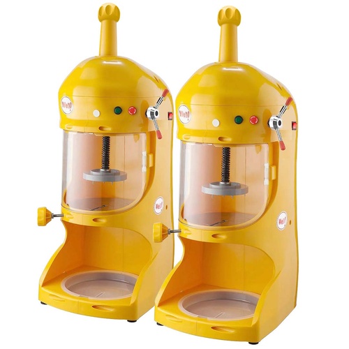 2X 300W Commercial Ice Shaver Crusher Machine Automatic Snow Cone Maker