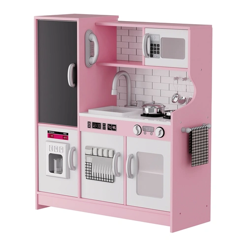 Bopeep Kids Kitchen Set Wooden Pretend Play Cooking Toy