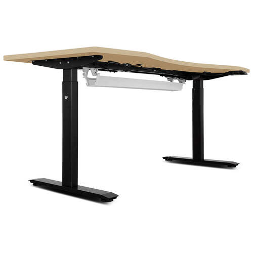 Lifespan Fitness ErgoDesk Automatic Standing Desk 1500mm (Oak) + Cable Management Tray