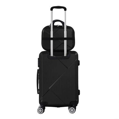  2pcs 20"Travel Luggage Set Black