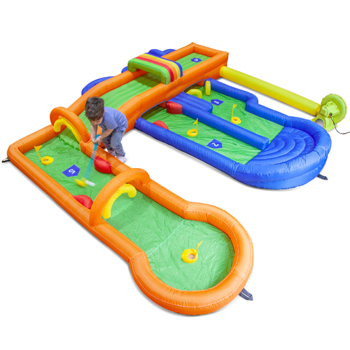 Kids Tee Off Inflatable Mini Golf Play Centre