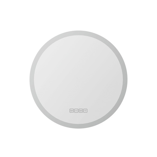 Bluetooth LED Wall Mirror With Light 50CM Bathroom Decor Round Mirrors
