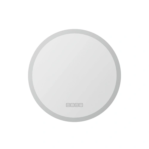 Bluetooth LED Wall Mirror With Light 50CM Bathroom Decor Round Mirrors