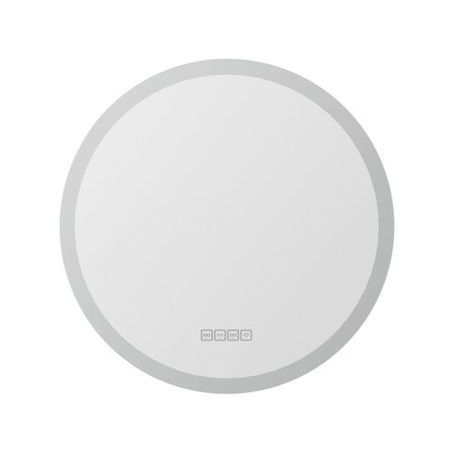 Bluetooth LED Wall Mirror With Light 60CM Bathroom Decor Round Mirrors