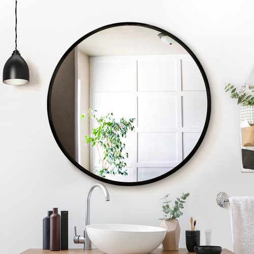 80cm Wall Mirror Bathroom Round Makeup Mirror